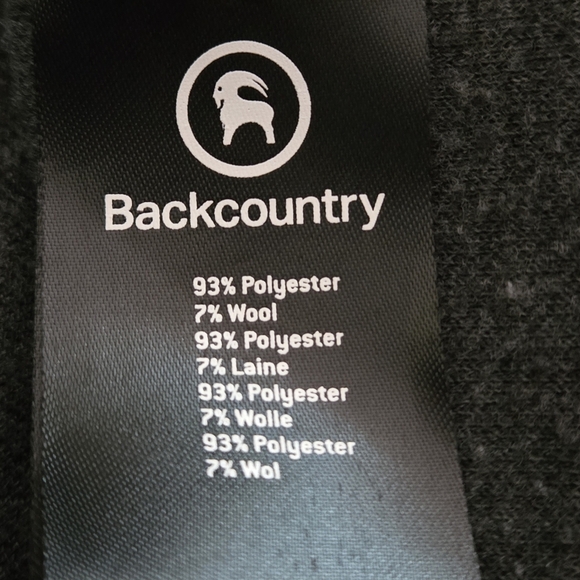 Backcountry Boxy Fit Long Sleeve Poly-Wool Gray Thermal Sweater Top Women's M - Picture 6 of 16